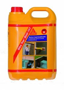 Hidroizolatii terasa si balcon - Hidroizolatie semiflexibila Sika Top Seal 107 - comp. A 5 kg